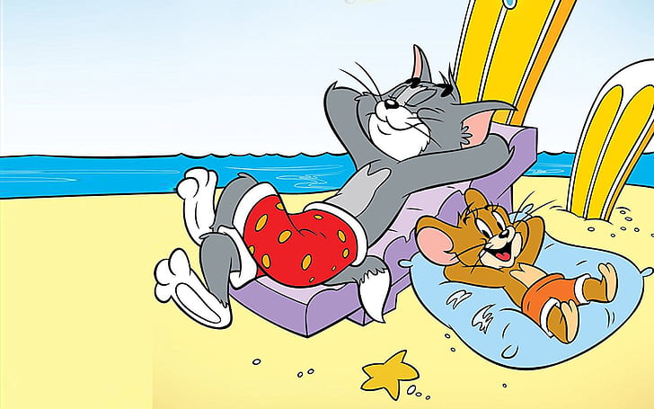 Tom And Jerry Summer Holidays Hd Wallpaper 2560×1600, HD wallpaper
