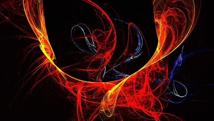 abstract, digital art, colorful, shapes, motion, long exposure