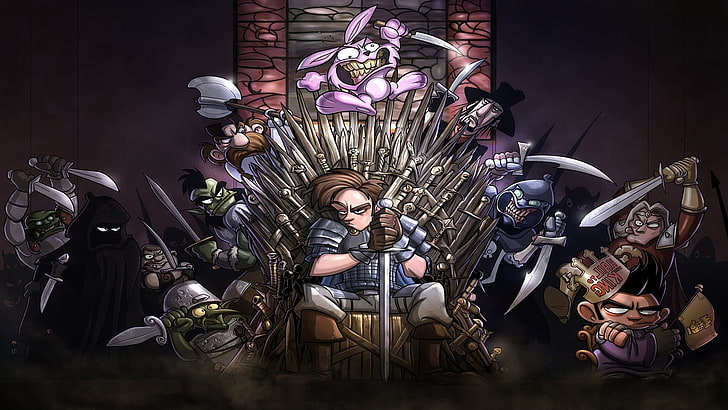 Game Of Thrones, Iron Throne, Shakes And Fidget, video games, HD wallpaper