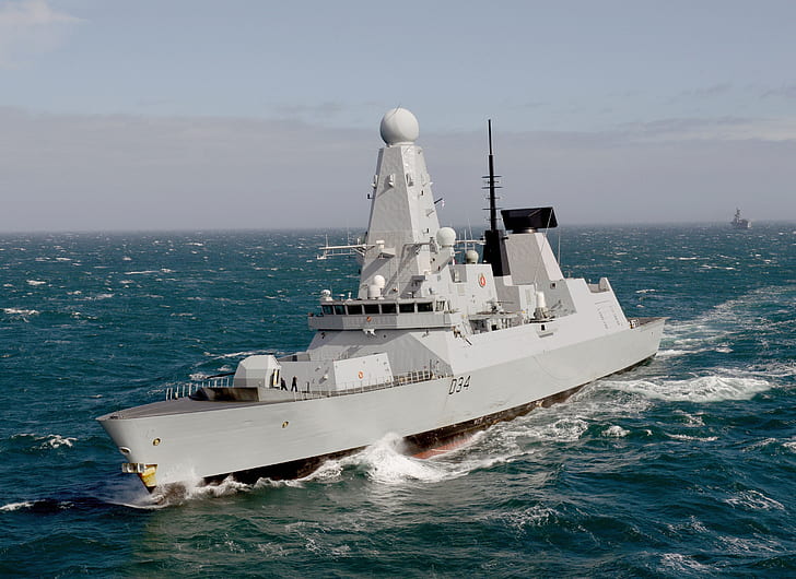 sea, Navy, destroyer, Royal, HMS Diamond, (D34), HD wallpaper