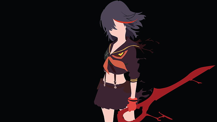 female anime character illustration, Kill la Kill, Matoi Ryuuko, HD wallpaper