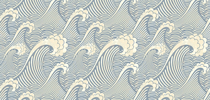 blue and white wave clip art, sea, water, the ocean, vector, texture
