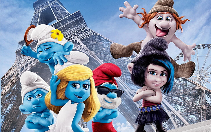 2013 The Smurfs 2 Movie HD Desktop Wallpaper, The Smurfs movie poster