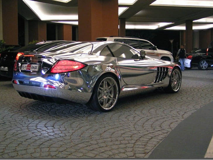 billion dollar benz dream car golden car Cars Mercedes HD Art