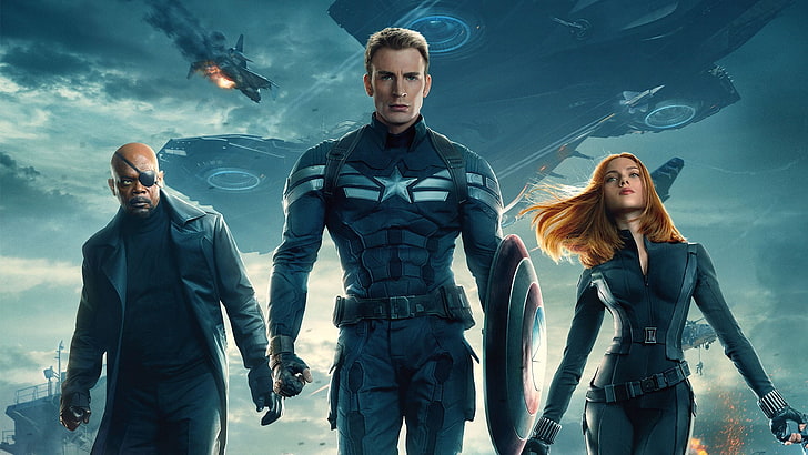 Captain America, Captain America: The Winter Soldier, Nick Fury, HD wallpaper