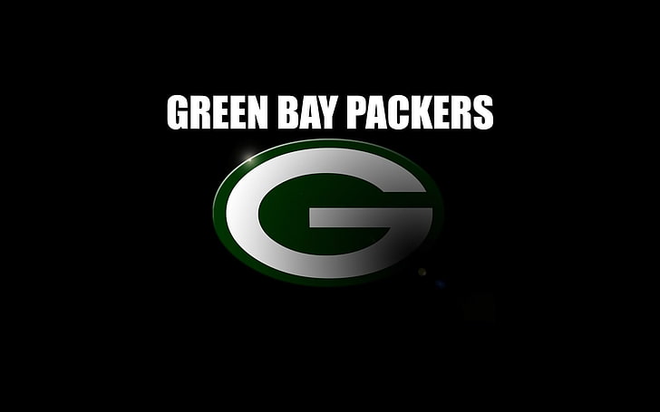 Green Bay Packers logo, American football, digital art, typography