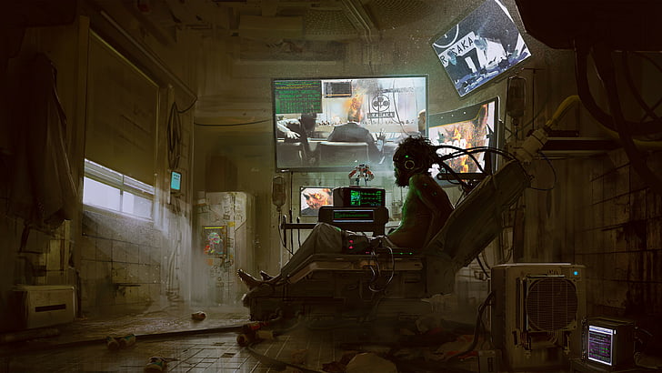 Cyberpunk 2077, Gamescom 2018, artwork, poster, 4K, HD wallpaper