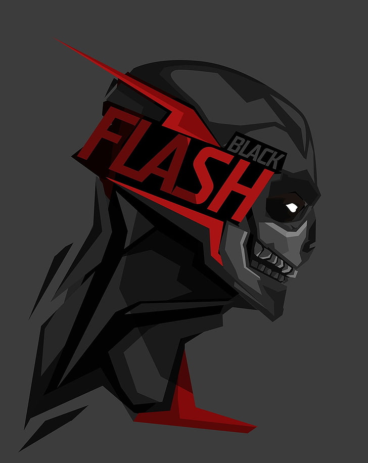 Black Flash illustration, superhero, DC Comics, Bosslogic, sign, HD wallpaper