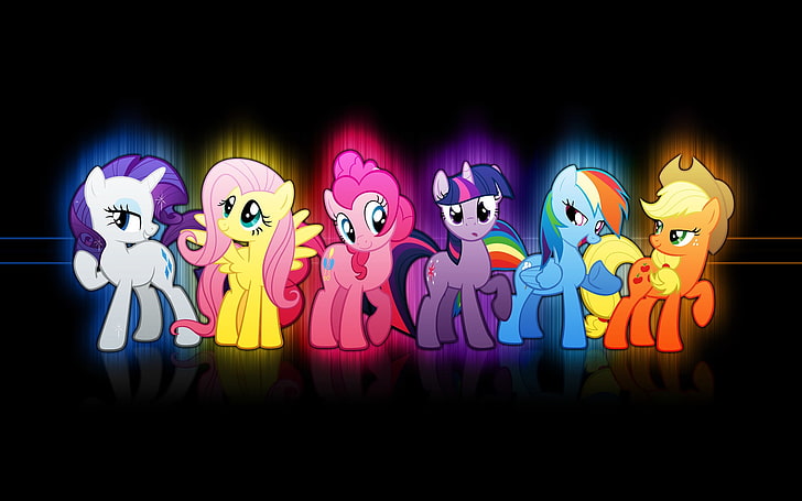 my little pony fluttershy rainbow dash twilight sparkle rarity friendship is magic pinkie pie episko Technology Apple HD Art, HD wallpaper