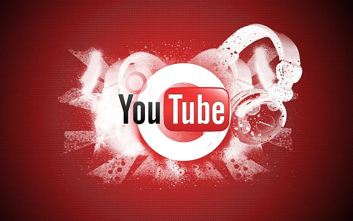 YouTube logo, video hosting, google, symbol, red, vector, illustration, HD wallpaper