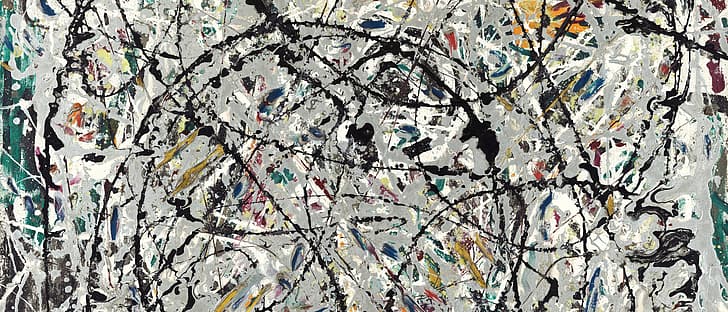 ultrawide, painting, Jackson Pollock