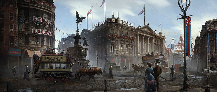 brown concrete building, Assassin's Creed Syndicate, Victorian, HD wallpaper
