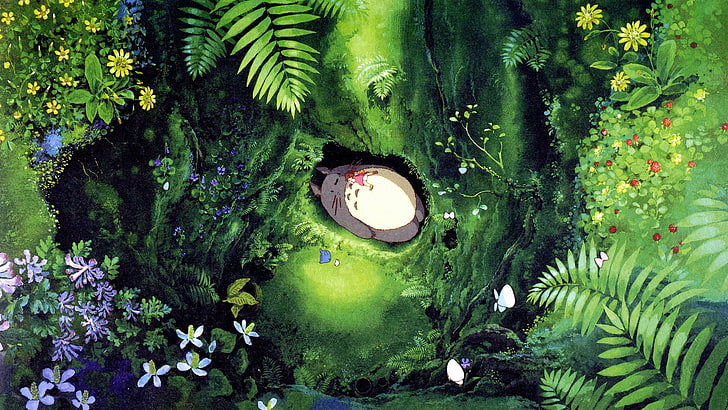 Movie, My Neighbor Totoro, Mei Kusakabe, Mini Totoro (My Neighbor Totoro), HD wallpaper