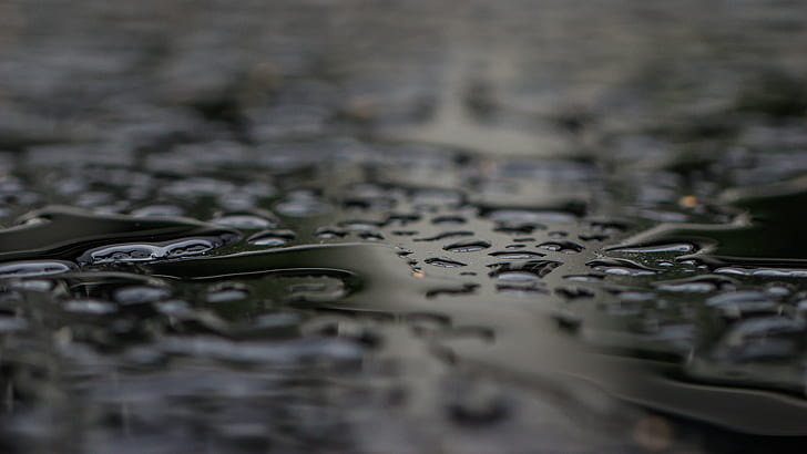 photography of rain falls, After the rain, abstract, mönster