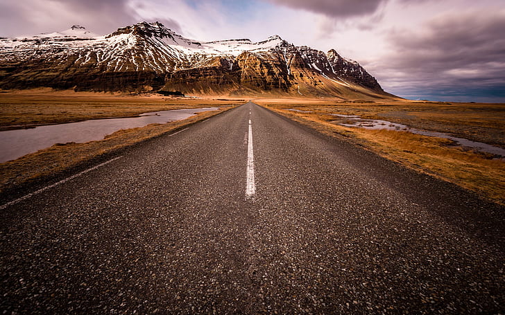 Scandinavia, South Iceland, road, mountains