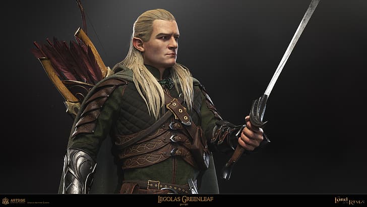 Legolas, Middle Earth, 3d design, CGI, The Lord of the Rings, HD wallpaper