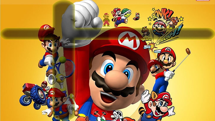 Super Mario digital wallpaper, Mario Bros., Super Mario Bros.