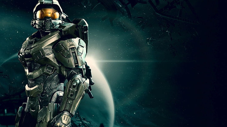Halo wallpaper, video games, Halo 4, Master Chief, UNSC Infinity, HD wallpaper