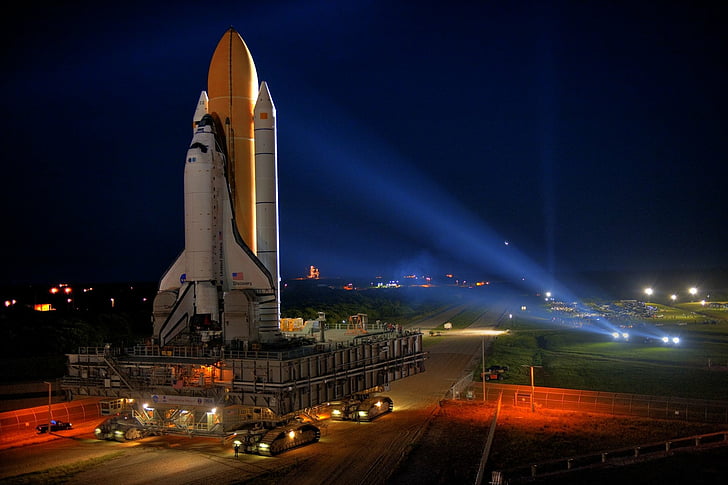 Space Shuttles, Space Shuttle Discovery, Launching Pad, NASA, HD wallpaper