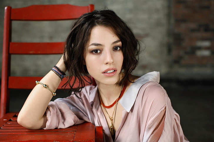 women, dark hair, Olivia Thirlby, portrait, one person, young adult, HD wallpaper