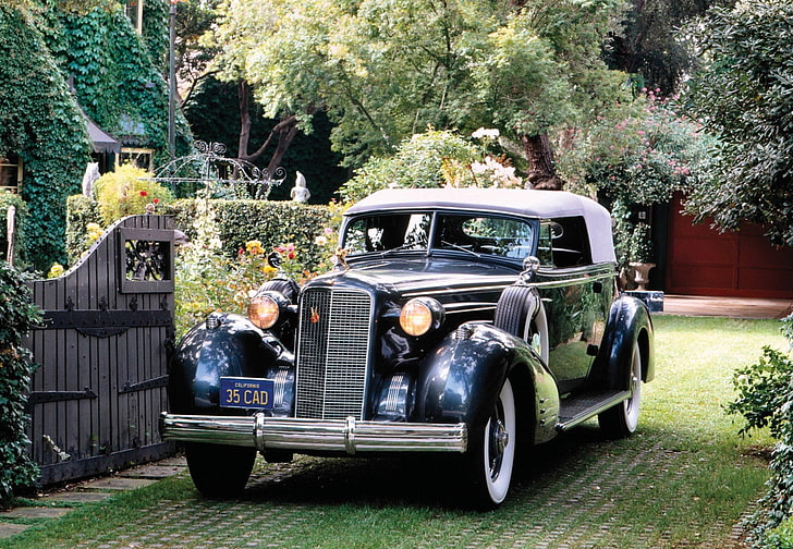 1935, 452-d, cadillac, convertible, fleetwood, luxury, v16, HD wallpaper