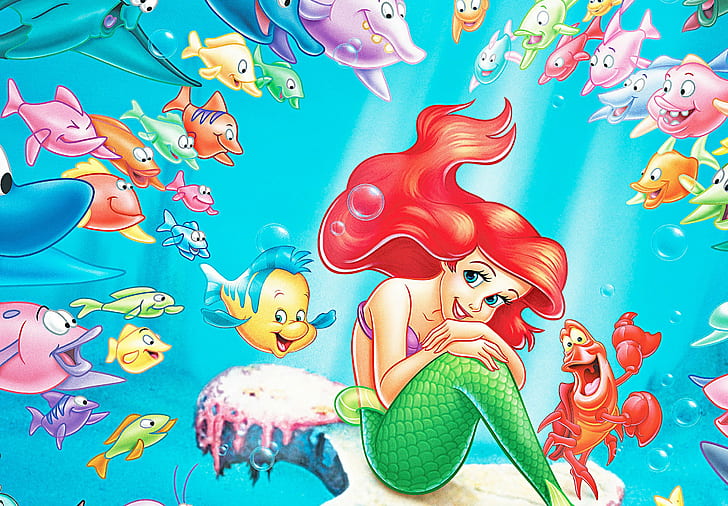 Cartoons Ariel Disney Little Mermaid 1080p 2k 4k 5k Hd Wallpapers Free Download Wallpaper Flare