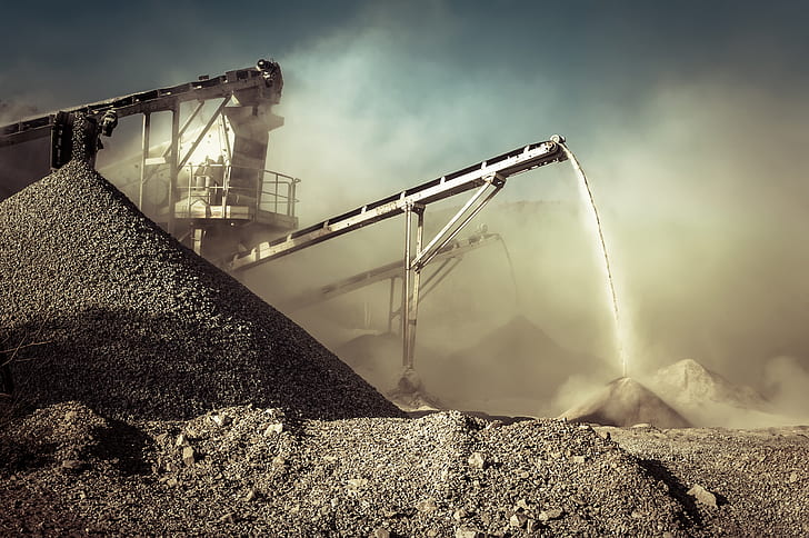 Conveyor, dust, Mining