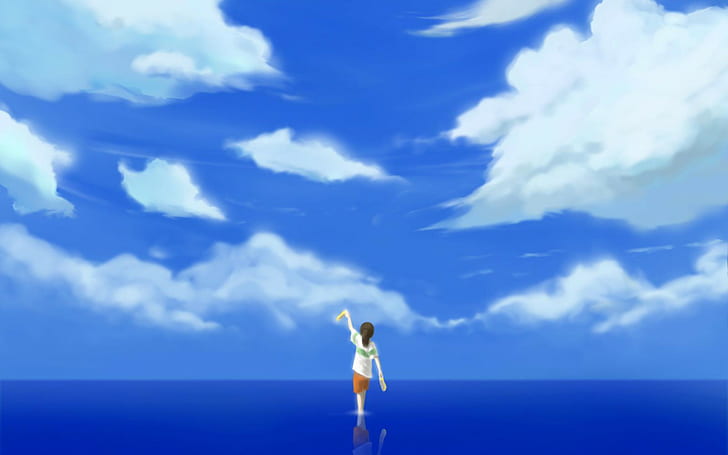 Hd Wallpaper Girl Standing On Body Of Water Digital Wallpaper Studio Ghibli Wallpaper Flare I didn't have the bandwidth to go through all 100, but i've already gone ahead and made the ponyo one above my work desktop image — mainly because. digital wallpaper studio ghibli