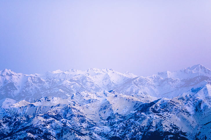snow covered mountains, sun valley, idaho, sun valley, idaho, HD wallpaper