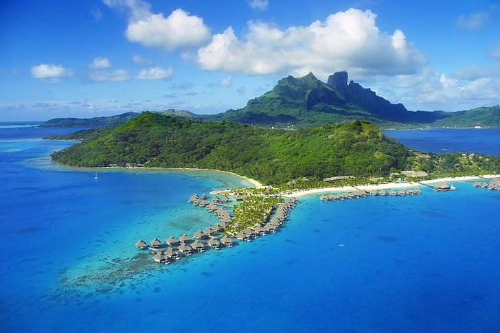 Photography, Tropical, Bora Bora, French Polynesia, Holiday, HD wallpaper