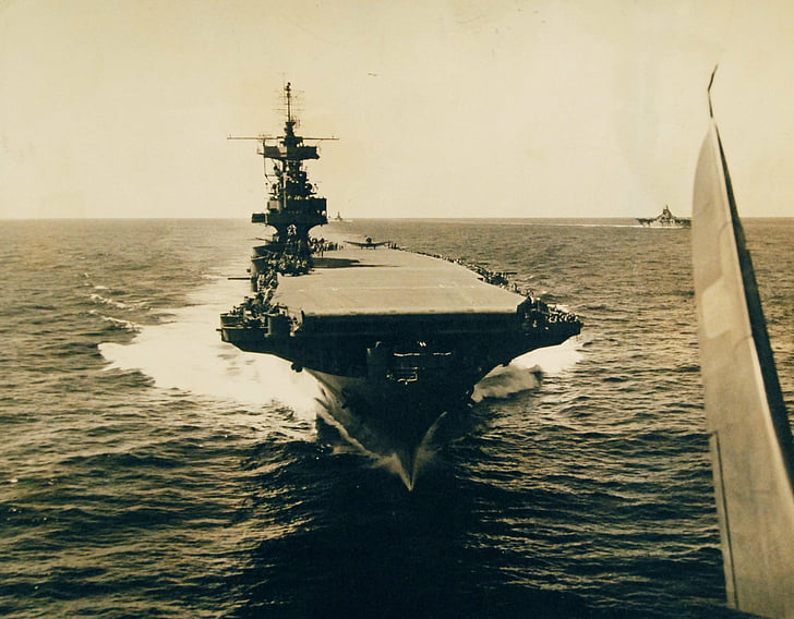 Warships, USS Enterprise (CV-6), Aircraft Carrier, water, sea, HD wallpaper