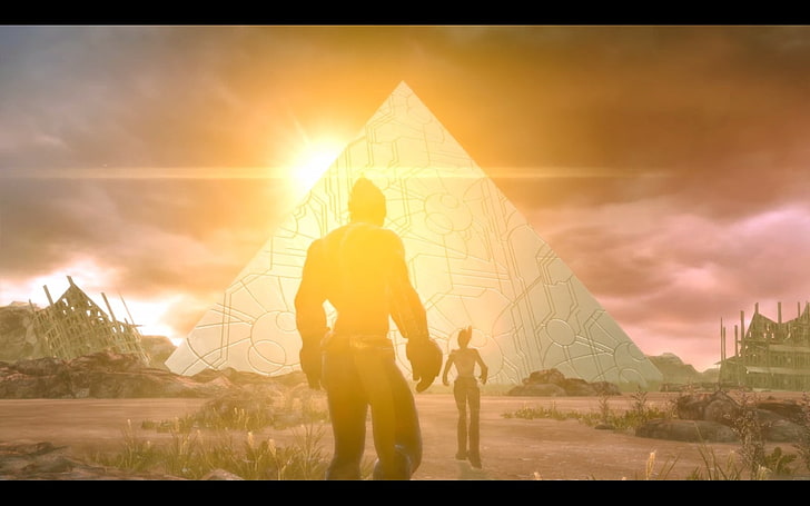 Enslaved: Odyssey to the West, pyramid, video games, screen shot, HD wallpaper