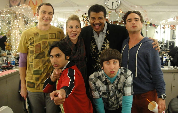 Neil Degrasse Tyson, The Big Bang Theory, Main Characters, HD wallpaper