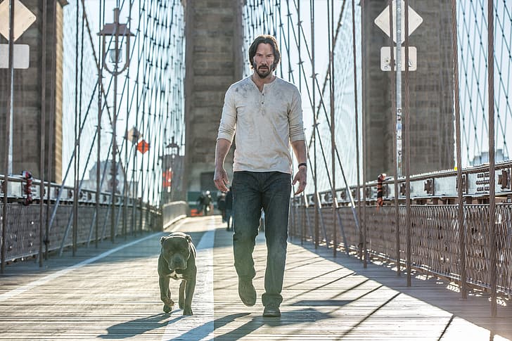 Dog, Keanu Reeves, Movie, John Wick 2, John Wick: Chapter Two, HD wallpaper