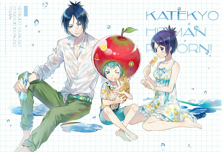 Anime, Katekyō Hitman Reborn!, Chrome Dokuro, Fran (Katekyo Hitman Reborn!), HD wallpaper