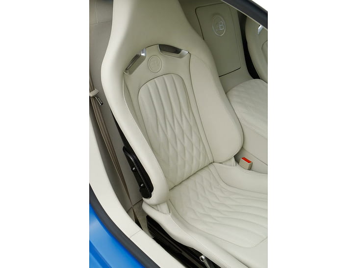 2009 bugatti veyron bleu centenaire interior, car, HD wallpaper