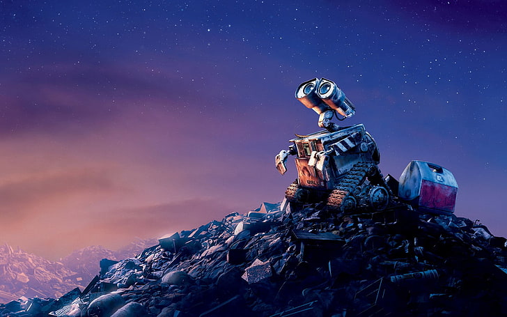 Disney Wall-E, Disney Wall-E digital wallpaper, Pixar Animation Studios
