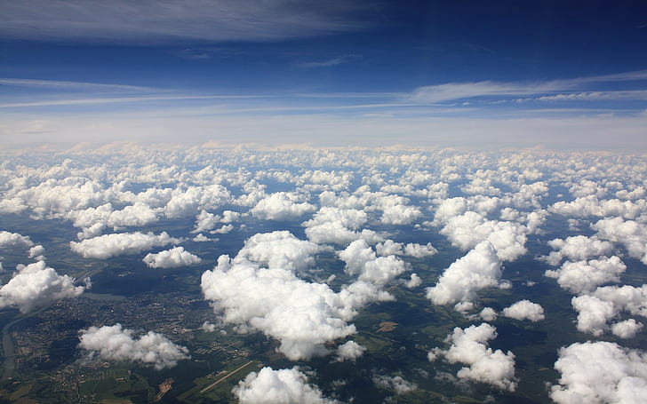 clouds, landscape, nature, sky, clear sky, HD wallpaper