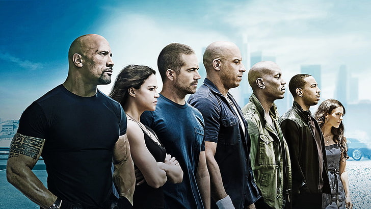 Fast & Furious, Furious 7, Dominic Toretto, Dwayne Johnson, HD wallpaper