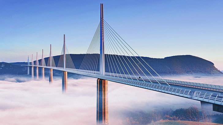 Millau Bridge 1080P, 2K, 4K, 5K HD wallpapers free download | Wallpaper  Flare