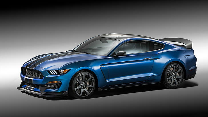 Ford Mustang Shelby, Shelby GT350, car, blue cars, HD wallpaper