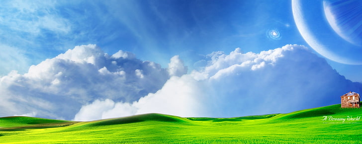 Desktop wallpaper, landscape, cloud - sky, environment, panoramic, HD wallpaper