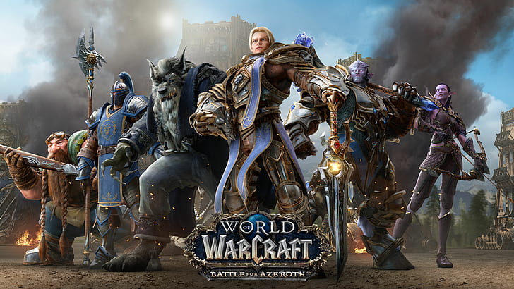 Anduin Wrynn, artwork, Blizzard Entertainment, Draenei, Dwarfs