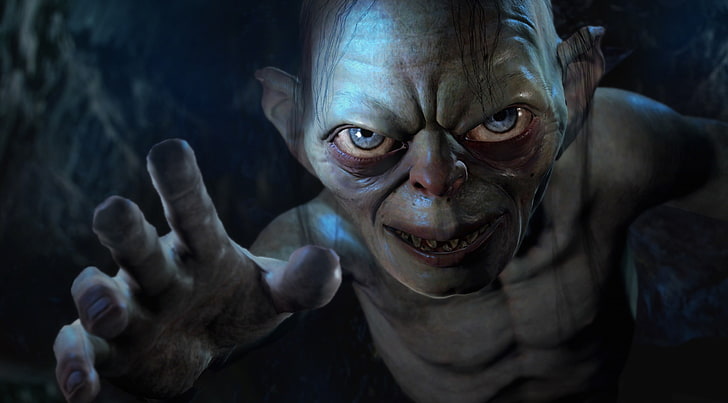 Smeagol, Gollum wallpaper, Movies, Other Movies, portrait, looking at camera