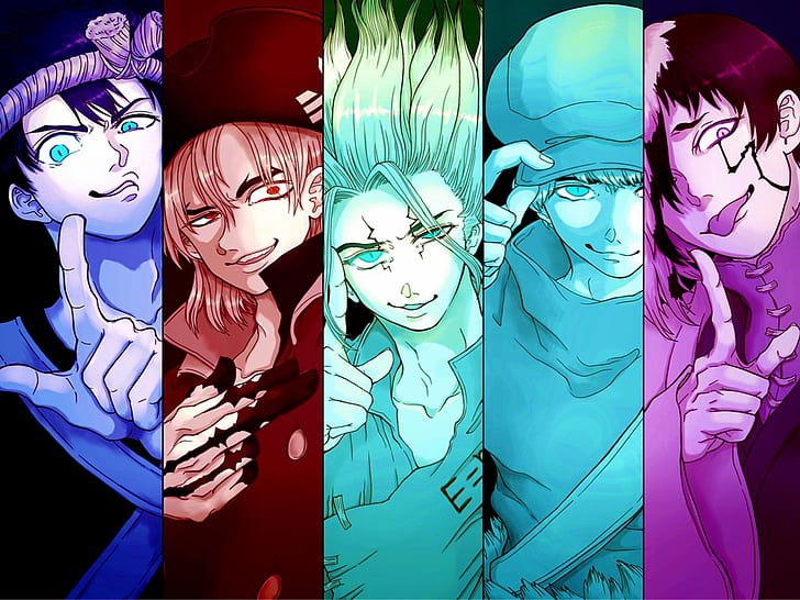Anime, Dr. Stone, Chrome (Dr. Stone), Gen Asagiri, Nanami Ryusui, HD wallpaper