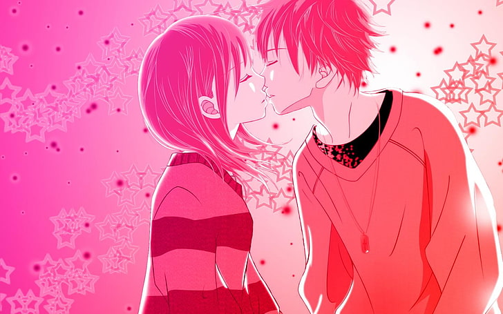 HD wallpaper: Kiss Anime Love, boy kissing girl illustration, Anime /  Animated | Wallpaper Flare