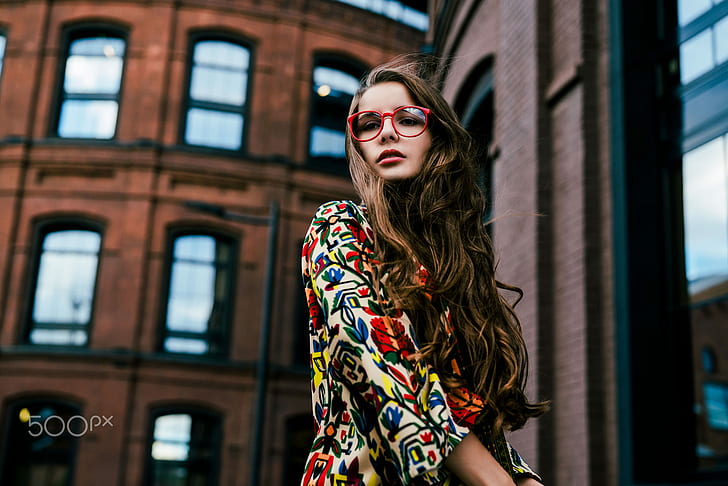 Daria Klepikova, brunette, women outdoors, portrait, model, HD wallpaper
