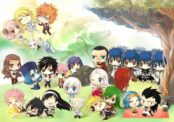 Fairytail wallpaper, Fairy Tail, art and craft, representation