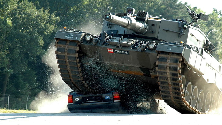 military, tank, Leopard 2, Austrian Armed Forces, car, mode of transportation, HD wallpaper