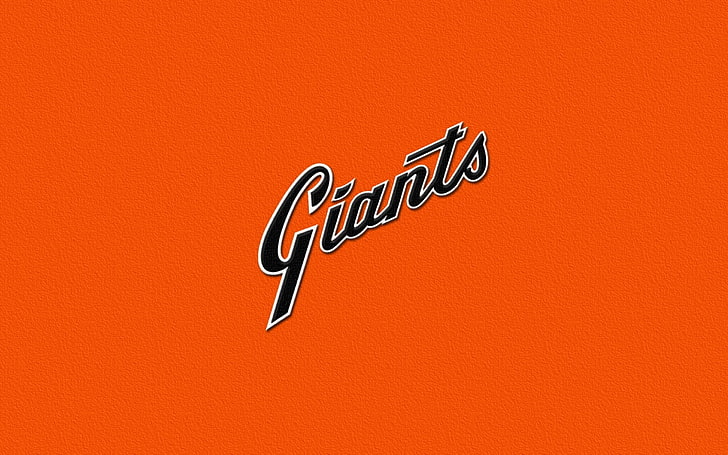 SF Giants, baseball, minimalism, sport, sports, orange background, HD wallpaper